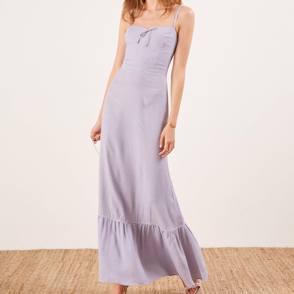 Reformation Prairie Dress | Purple Maxi